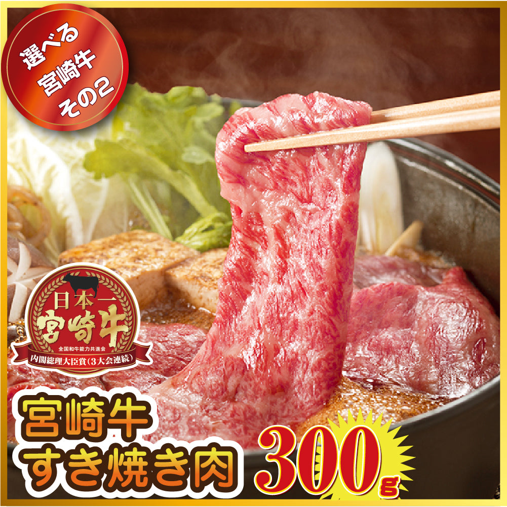 【単品】景品 3種から選べる宮崎牛300g Aコース【パネル・目録付き】