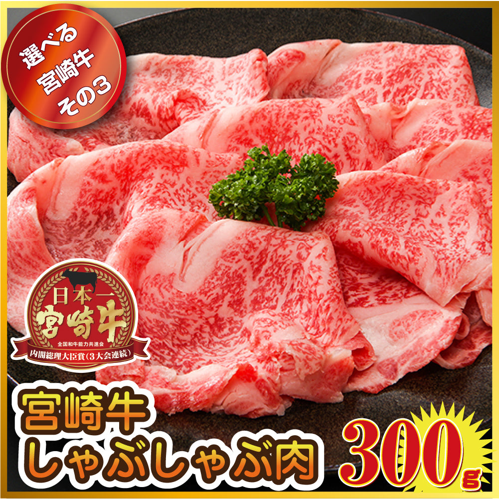 【単品】景品 3種から選べる宮崎牛300g Aコース【パネル・目録付き】