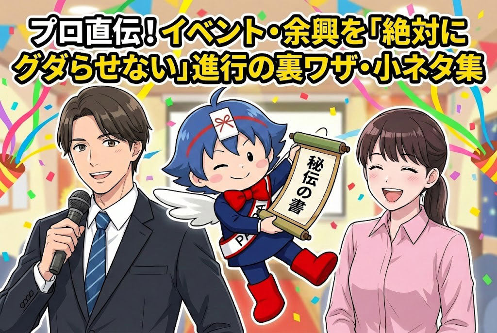 【保存版】プロ直伝！イベント・余興を「絶対にグダらせない」進行の裏ワザ・小ネタ集