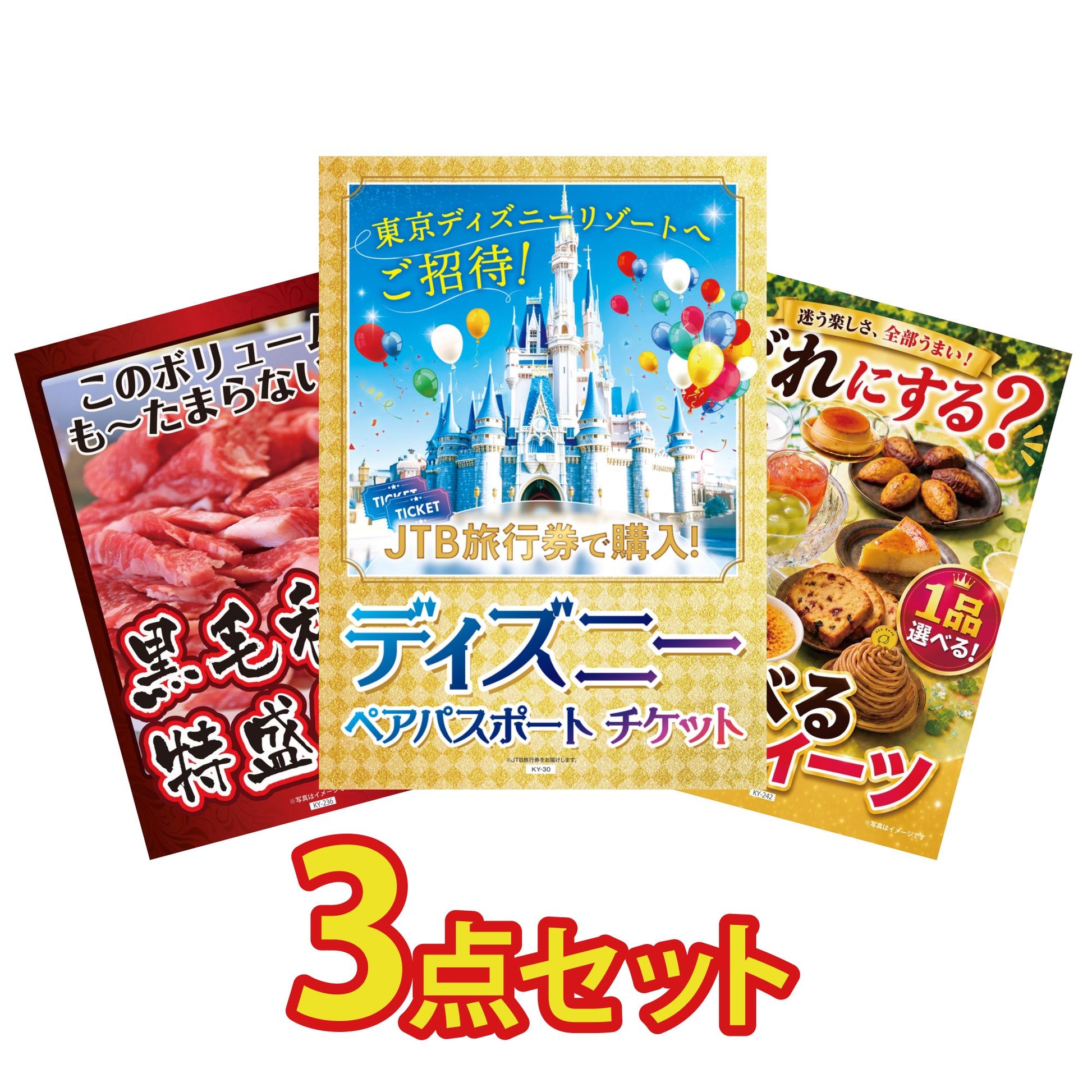 ディズニーチケット3点セット(KY-102a)