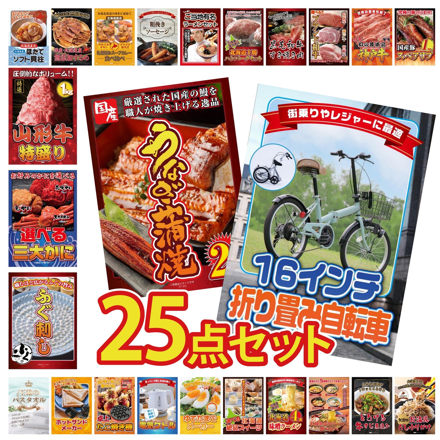 折り畳み自転車(MG-CM16L) 25点セット