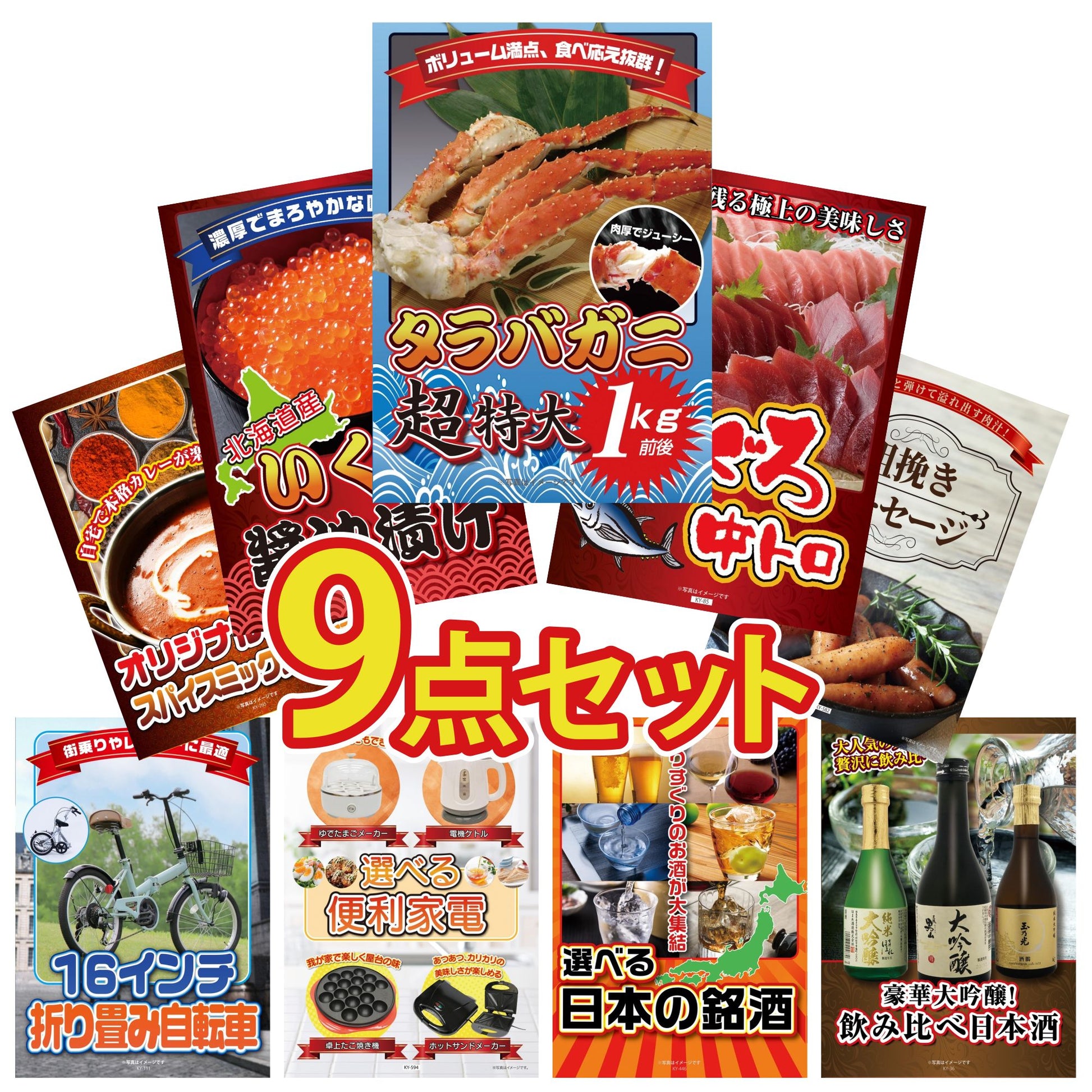 折り畳み自転車(MG-CM16L) 9点セット(KY-111)