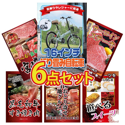 折り畳み自転車(MG-CM16L)6点セット