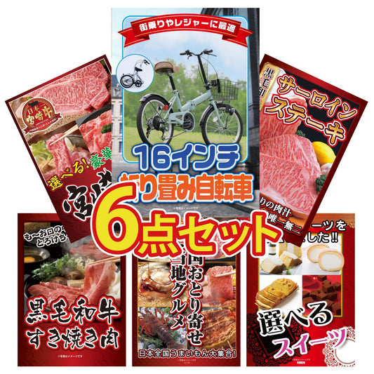 折り畳み自転車(MG-CM16L)6点セット