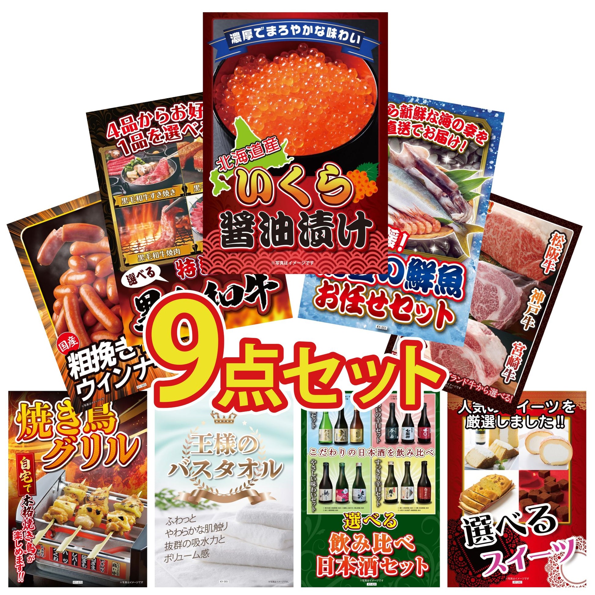 北海道 いくら醤油漬け（200ｇ）9点セット