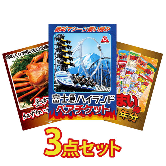 富士急ハイランドチケット 3点セット(KY-135a)