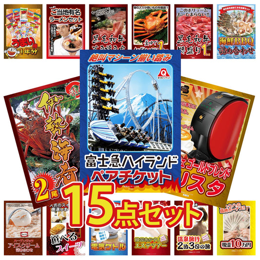 富士急ハイランドチケット 15点セット(KY-135e)