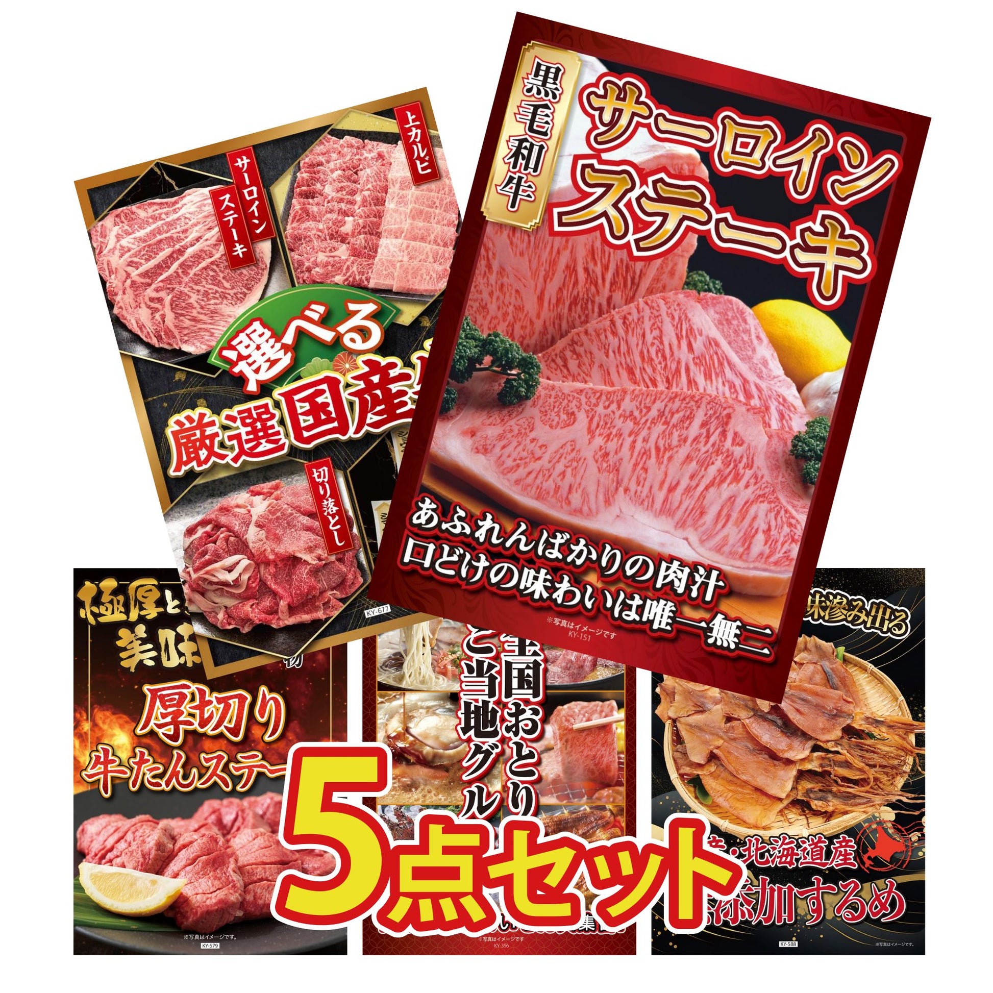 国産牛 サーロインステーキ(500g)5点セット