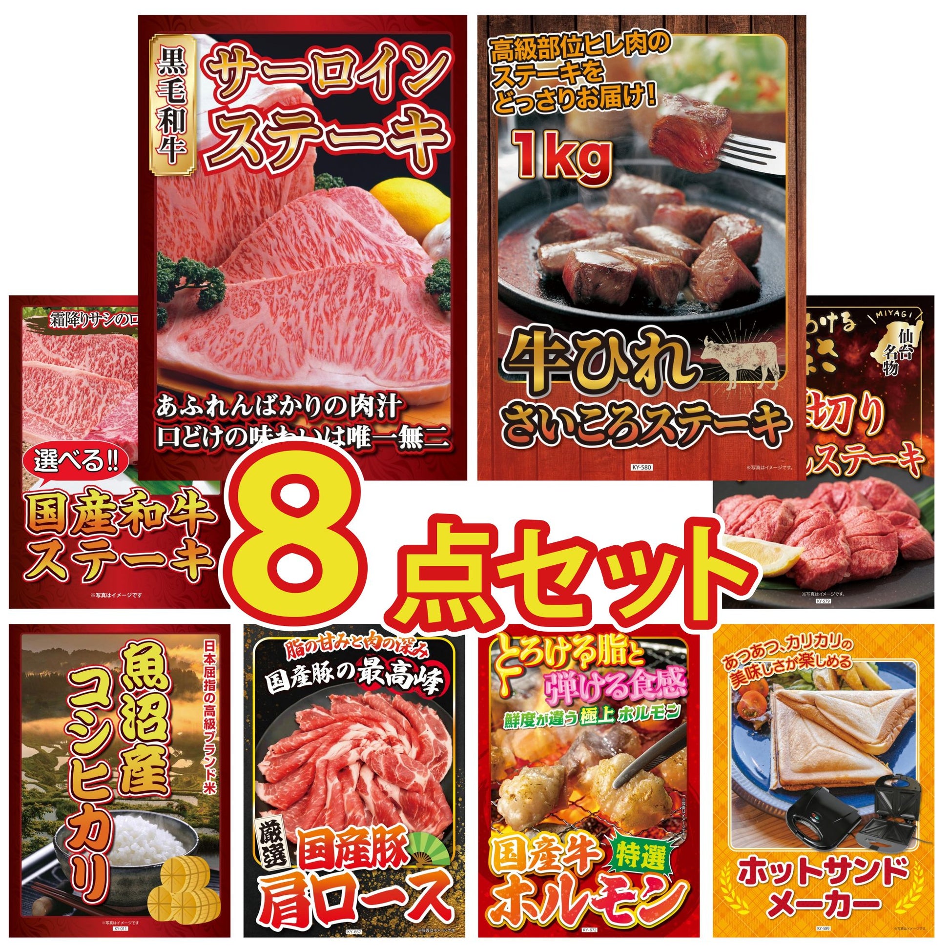 国産牛 サーロインステーキ(500g)8点セット