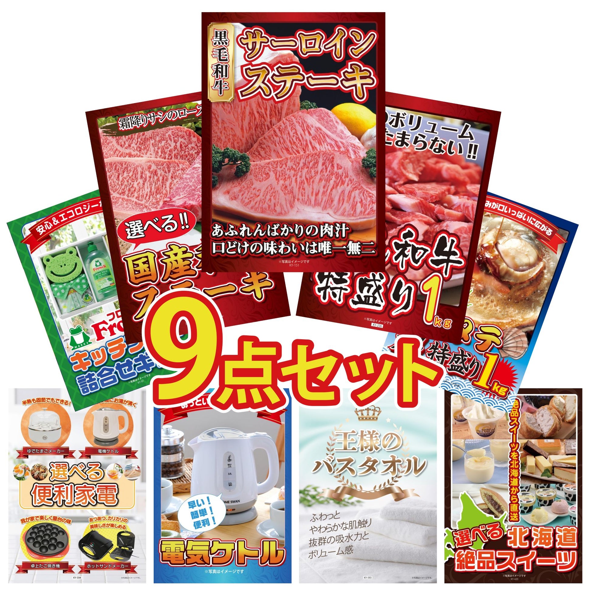 国産牛 サーロインステーキ(500g)9点セット