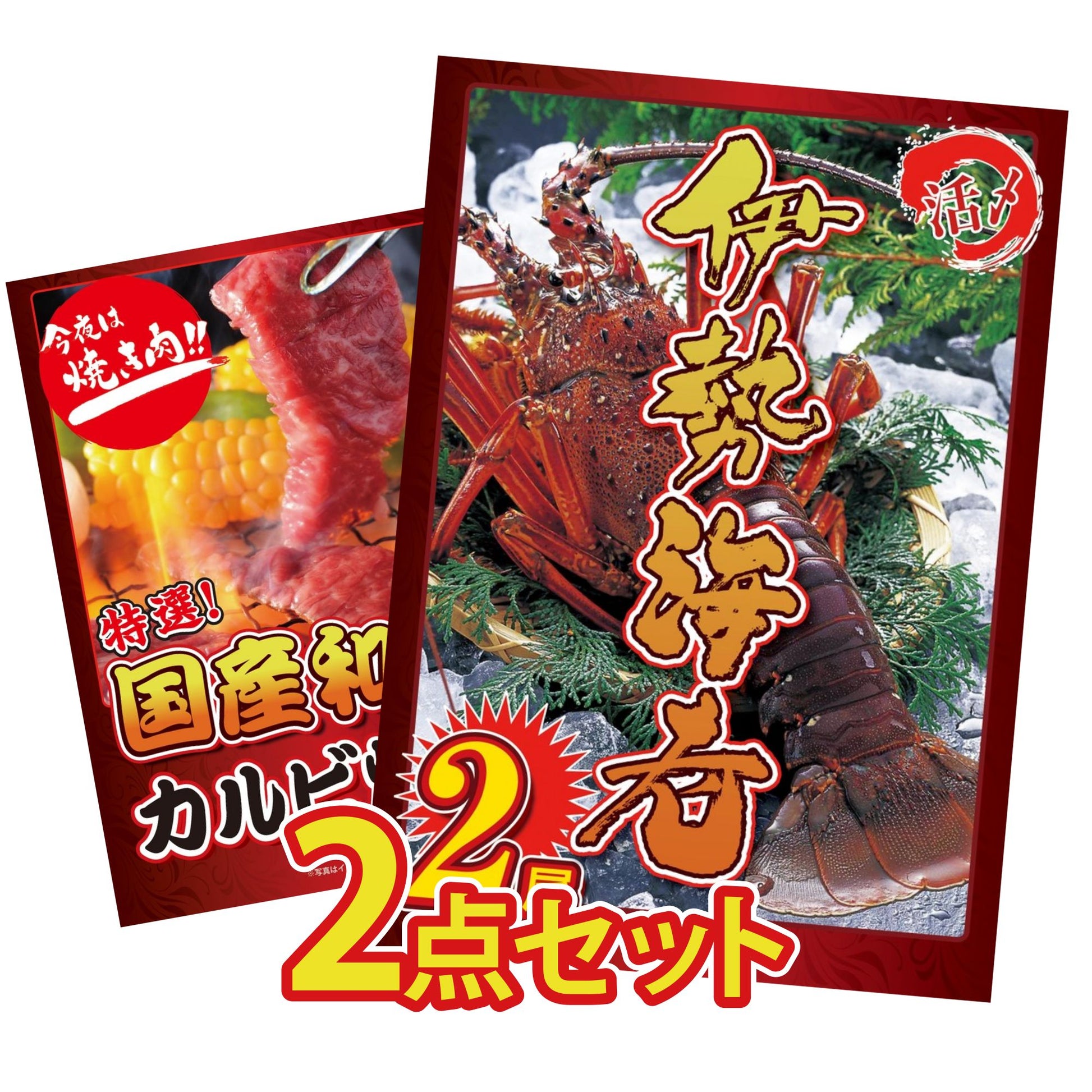 伊勢海老 500g（bbq-001-7-5） 2点セット(KY-173)