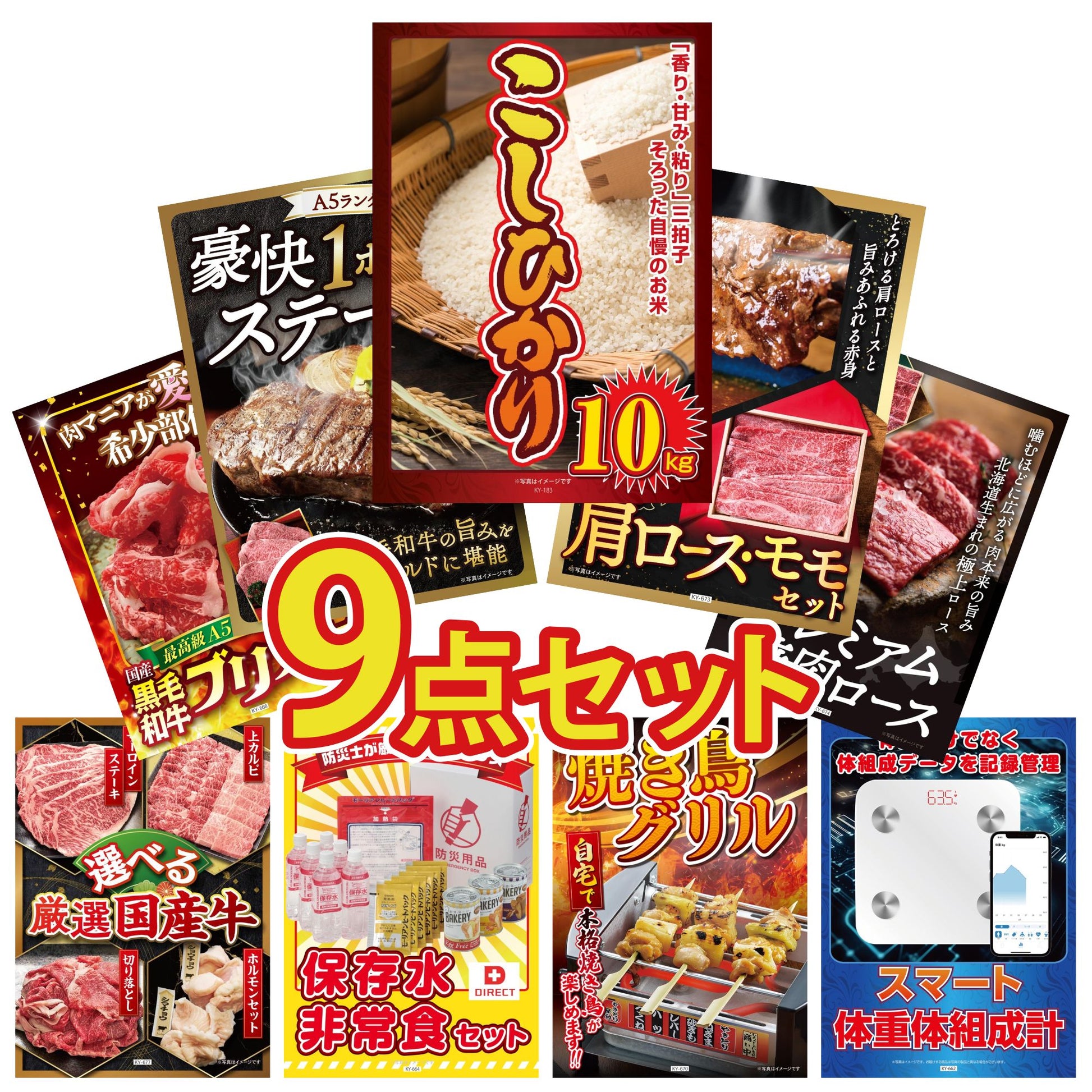 コシヒカリ10kg 9点セット(KY-183)