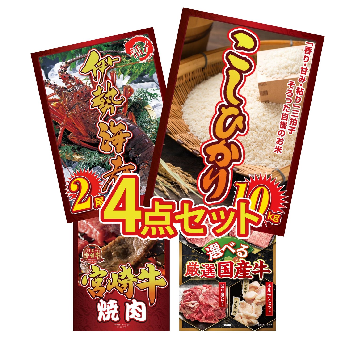 コシヒカリ10kg4点セット