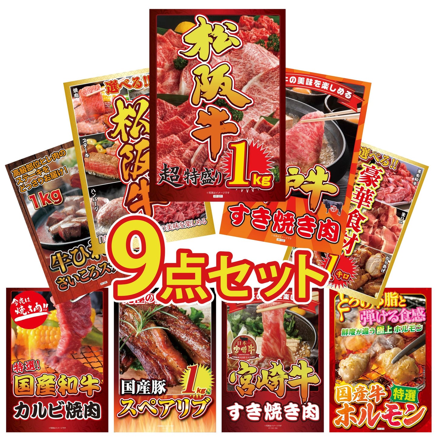 松阪牛 1kg9点セット