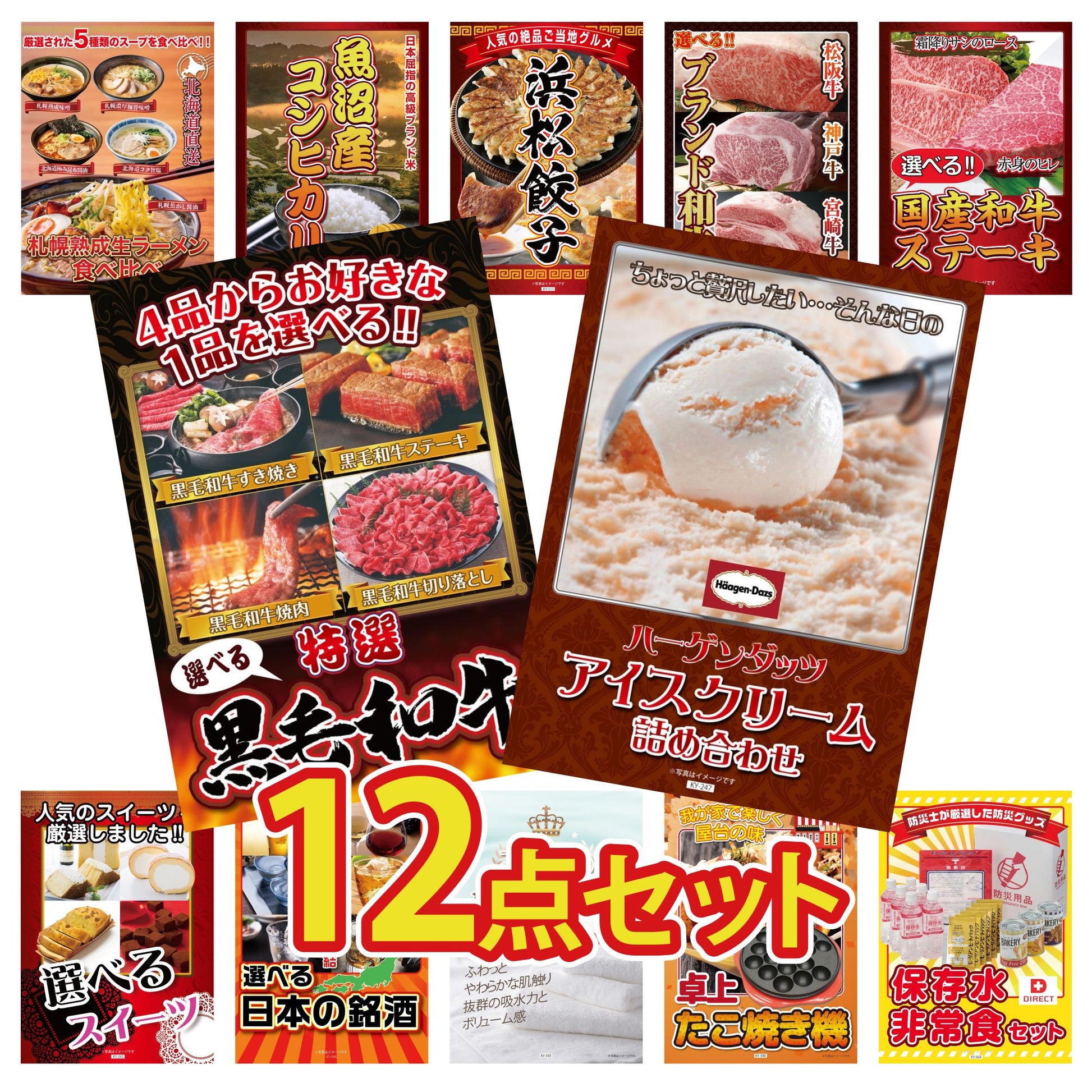 ハーゲンダッツ詰め合わせ（ジェラートセット）12点セット