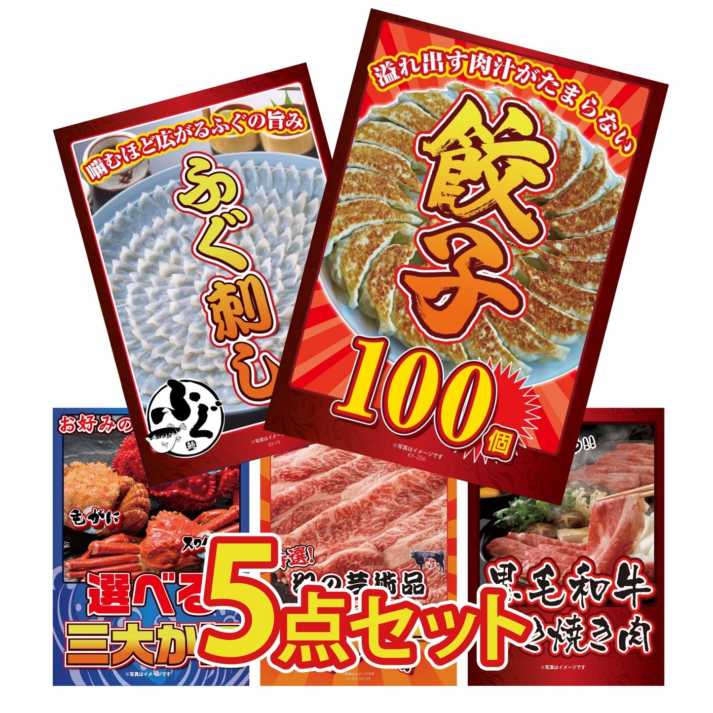 餃子100個(10個入×10) 5点セット(KY-256)