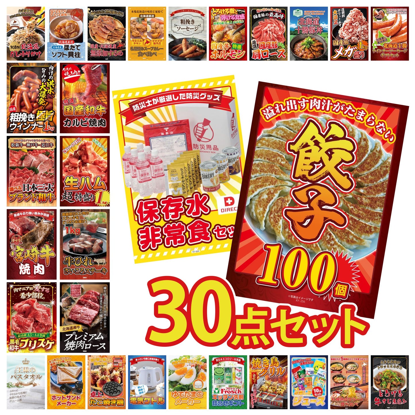 餃子100個(10個入×10) 30点セット