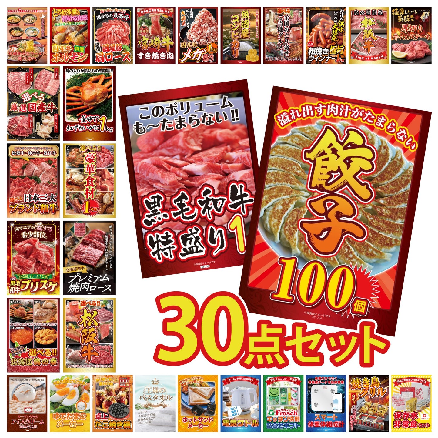 餃子100個(10個入×10) 30点セット(KY-256)