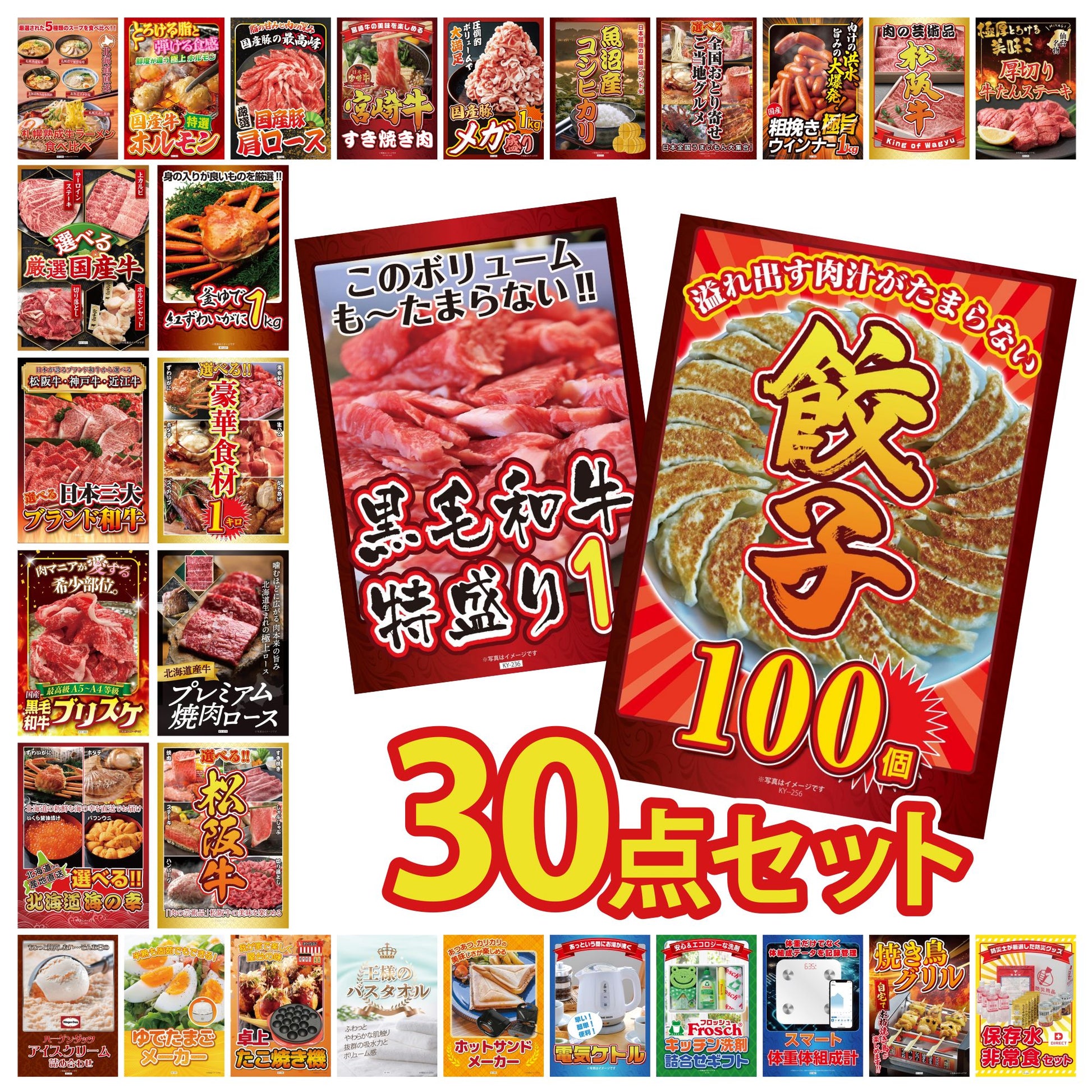 餃子100個(10個入×10) 30点セット(KY-256)