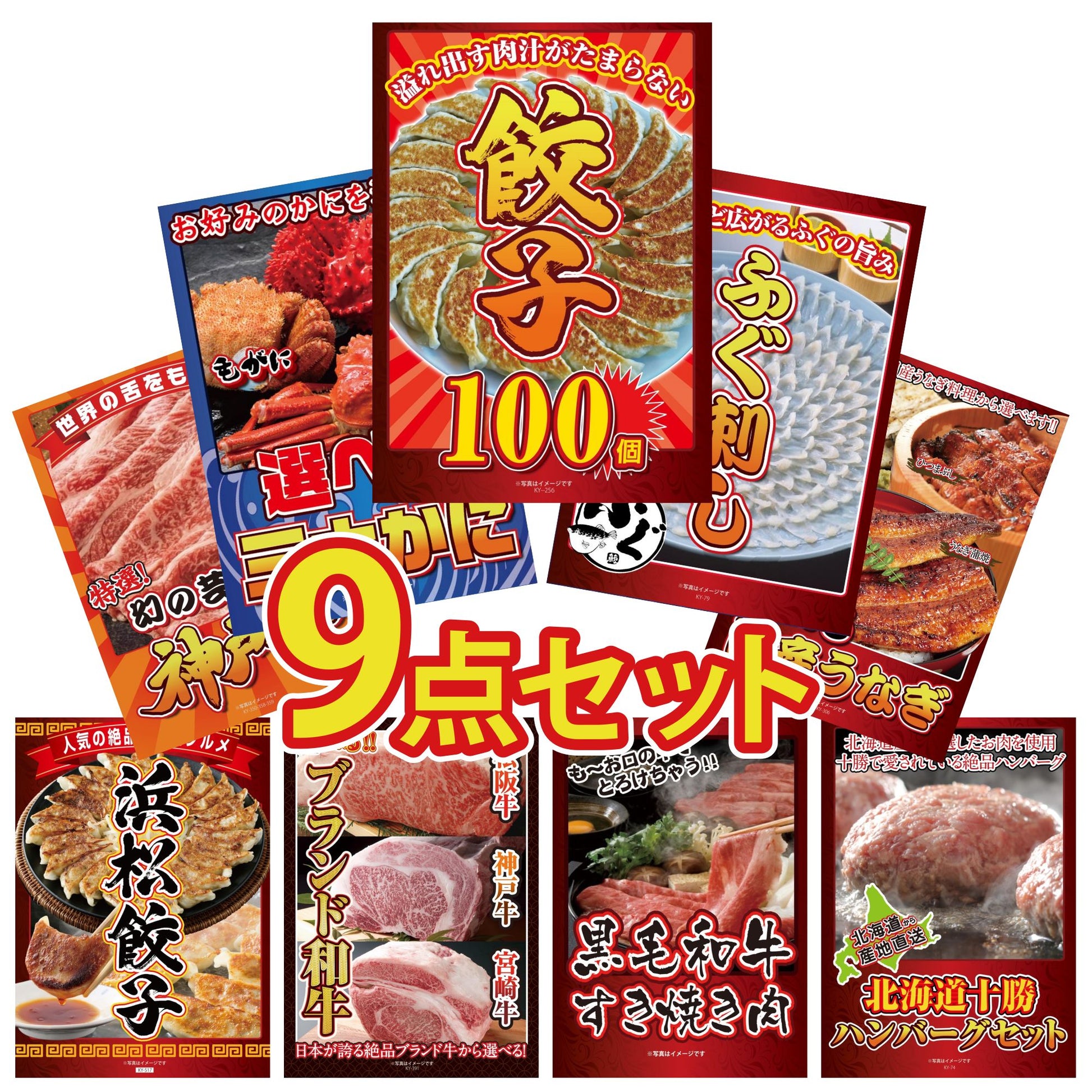 餃子100個(10個入×10) 9点セット(KY-256)