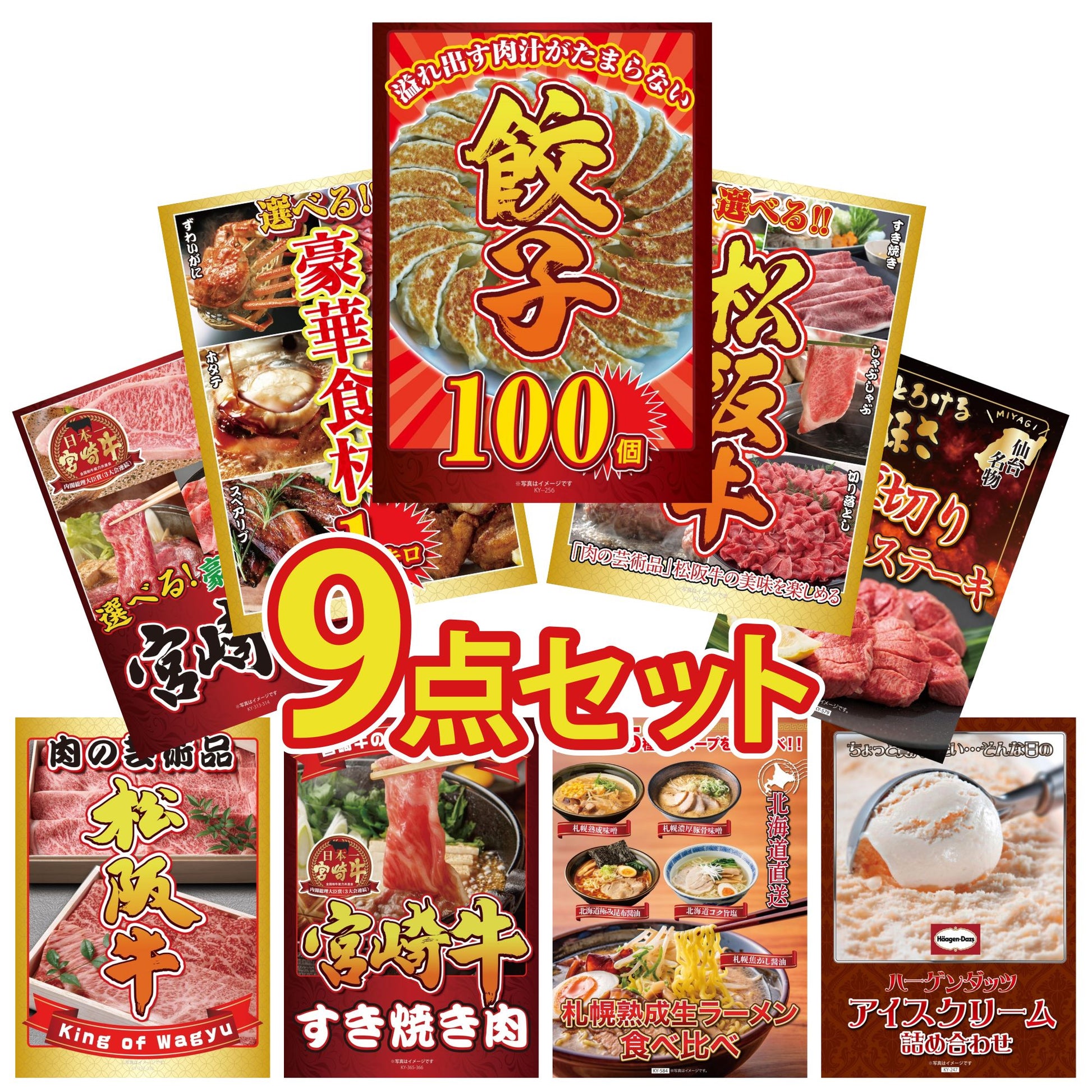 餃子100個(10個入×10) 9点セット(KY-256)
