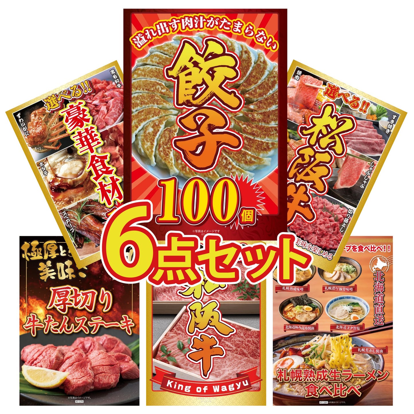 餃子100個(10個入×10) 6点セット(KY-256)