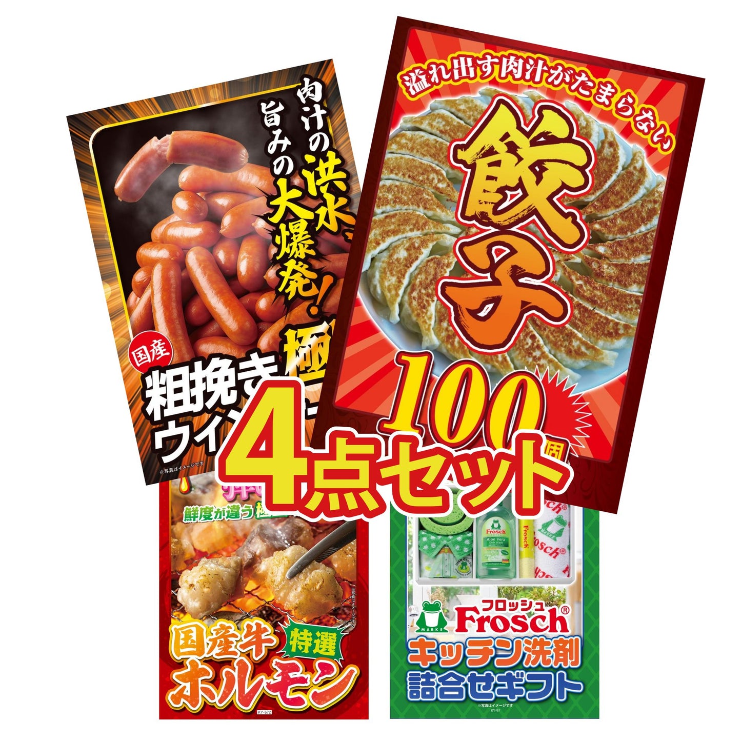 餃子100個(10個入×10) 4点セット(KY-256)