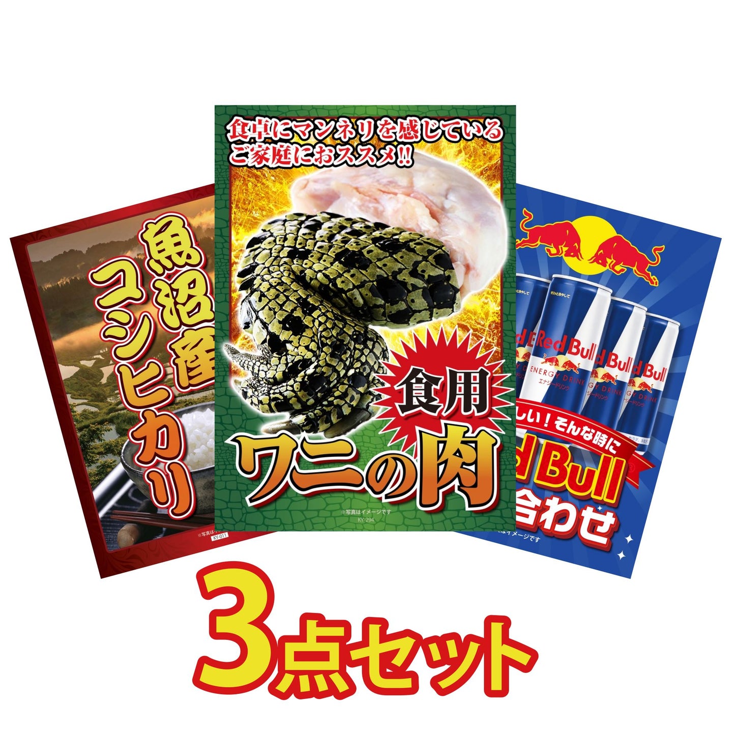 食用ワニの肉(前足・後ろ足)3点セット