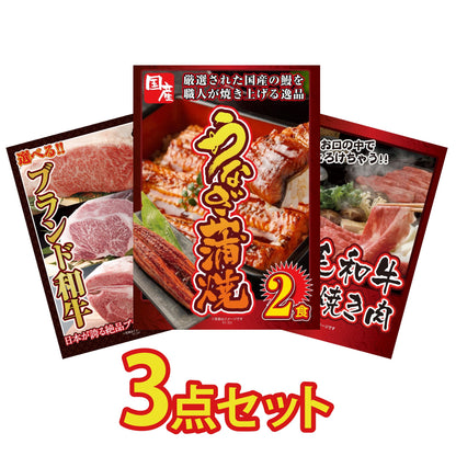 国産 うなぎ蒲焼(120g×2) 3点セット(KY-305)