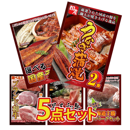 国産 うなぎ蒲焼(120g×2) 5点セット(KY-305)