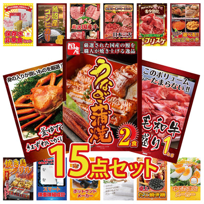 国産 うなぎ蒲焼(120g×2) 15点セット(KY-305)