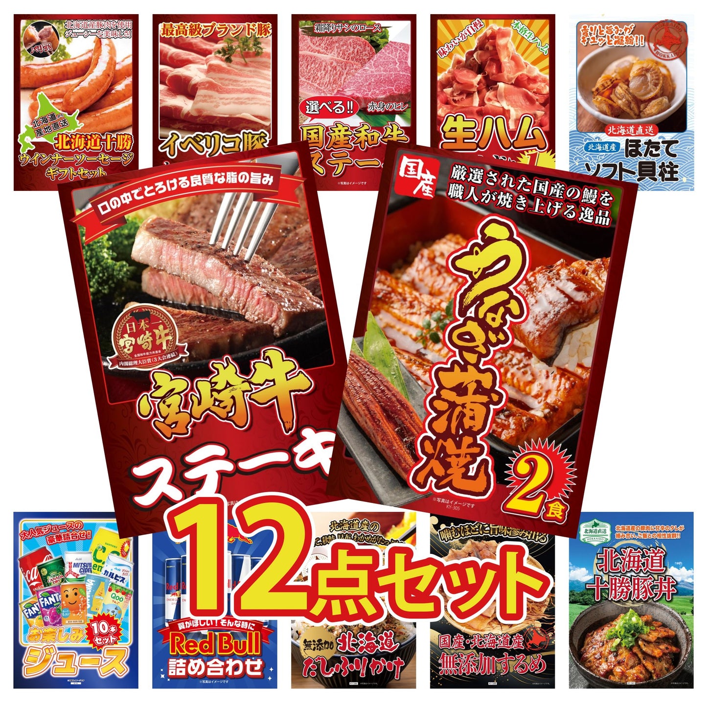 国産 うなぎ蒲焼(120g×2) 12点セット(KY-305)