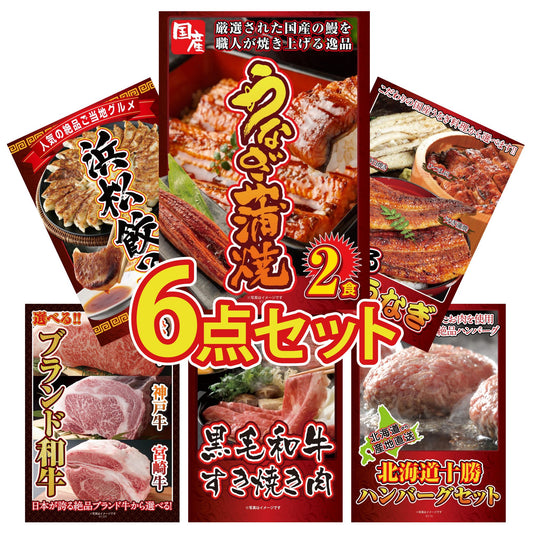 国産 うなぎ蒲焼(120g×2) 6点セット(KY-305)