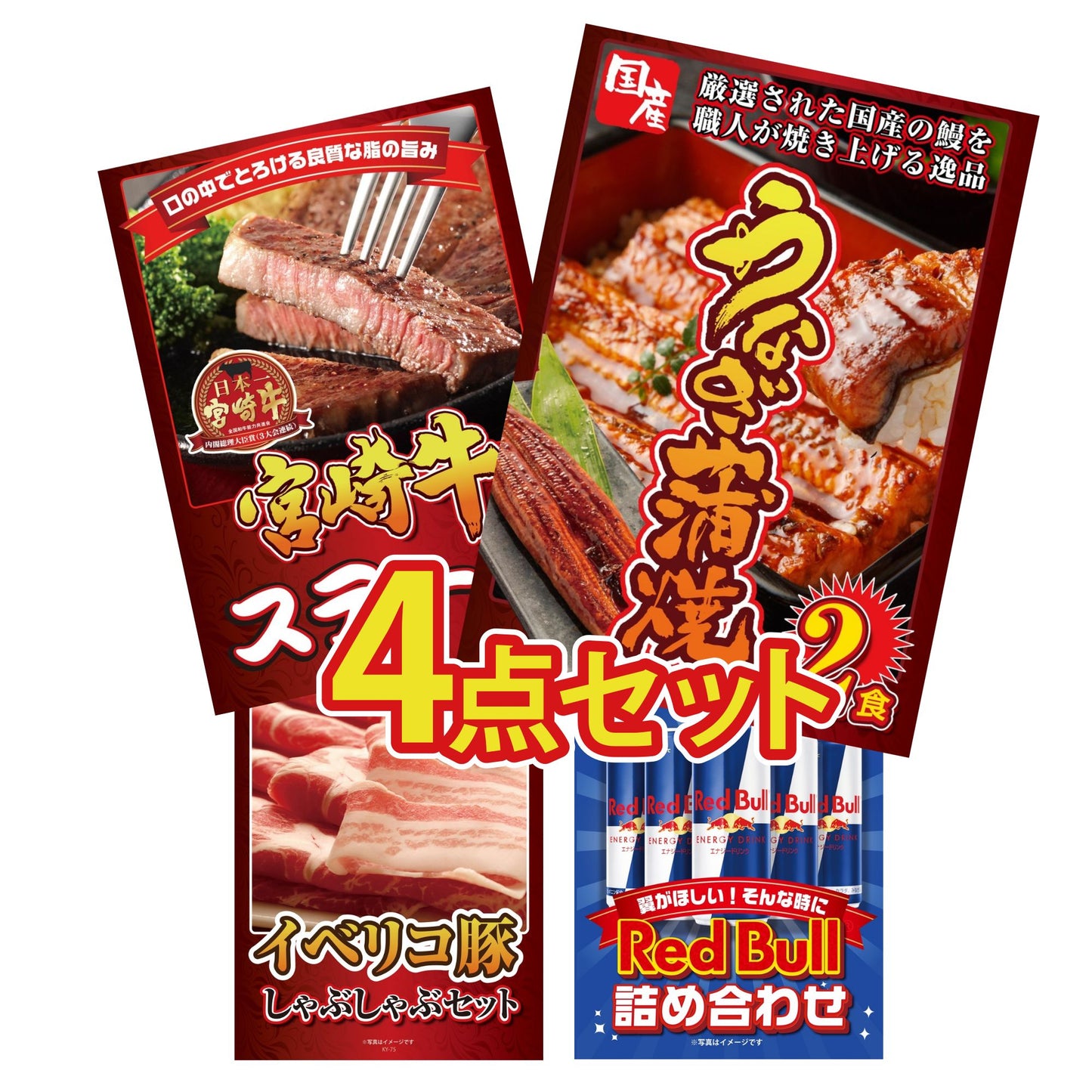 国産 うなぎ蒲焼(120g×2) 4点セット(KY-305)