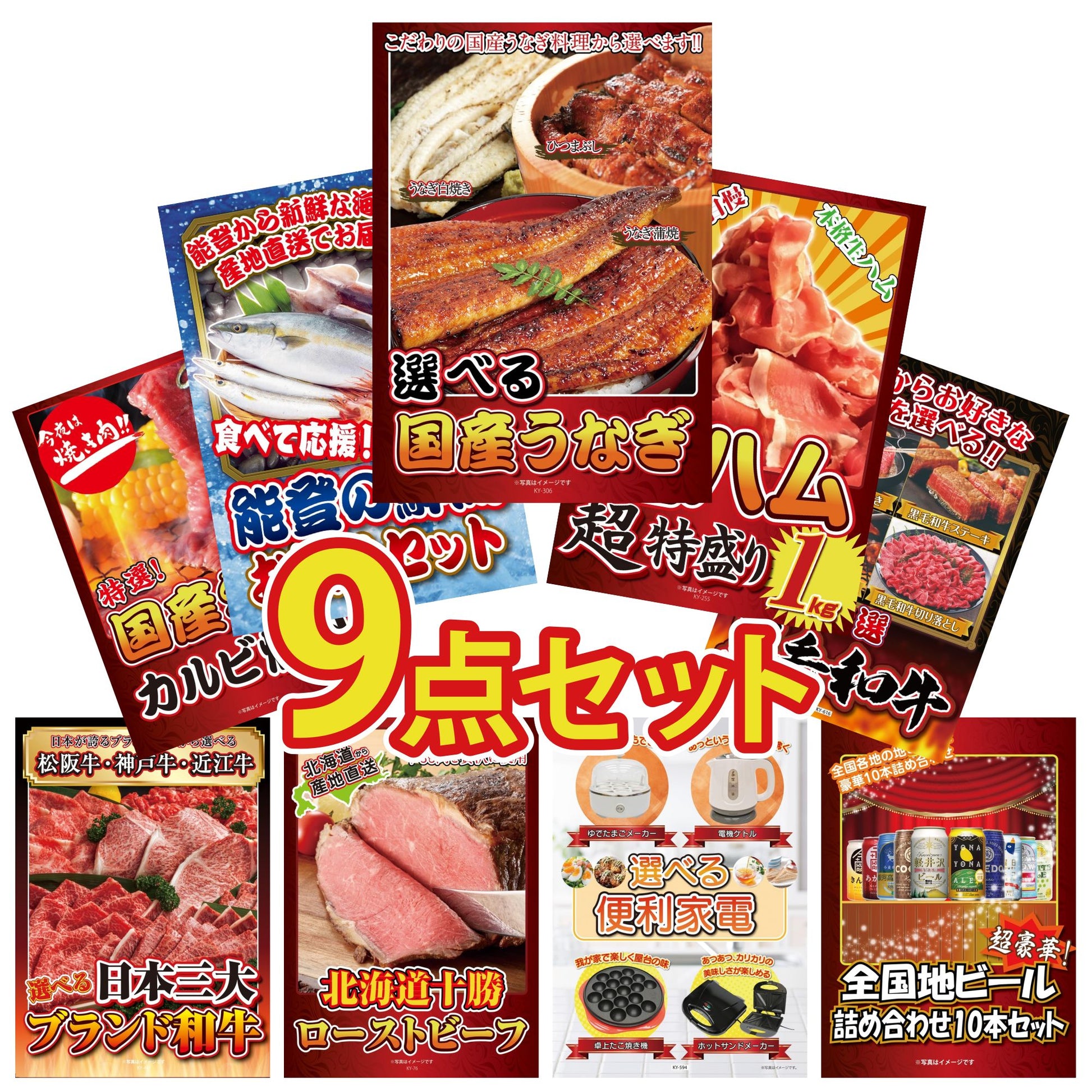 選べる国産うなぎ9点セット