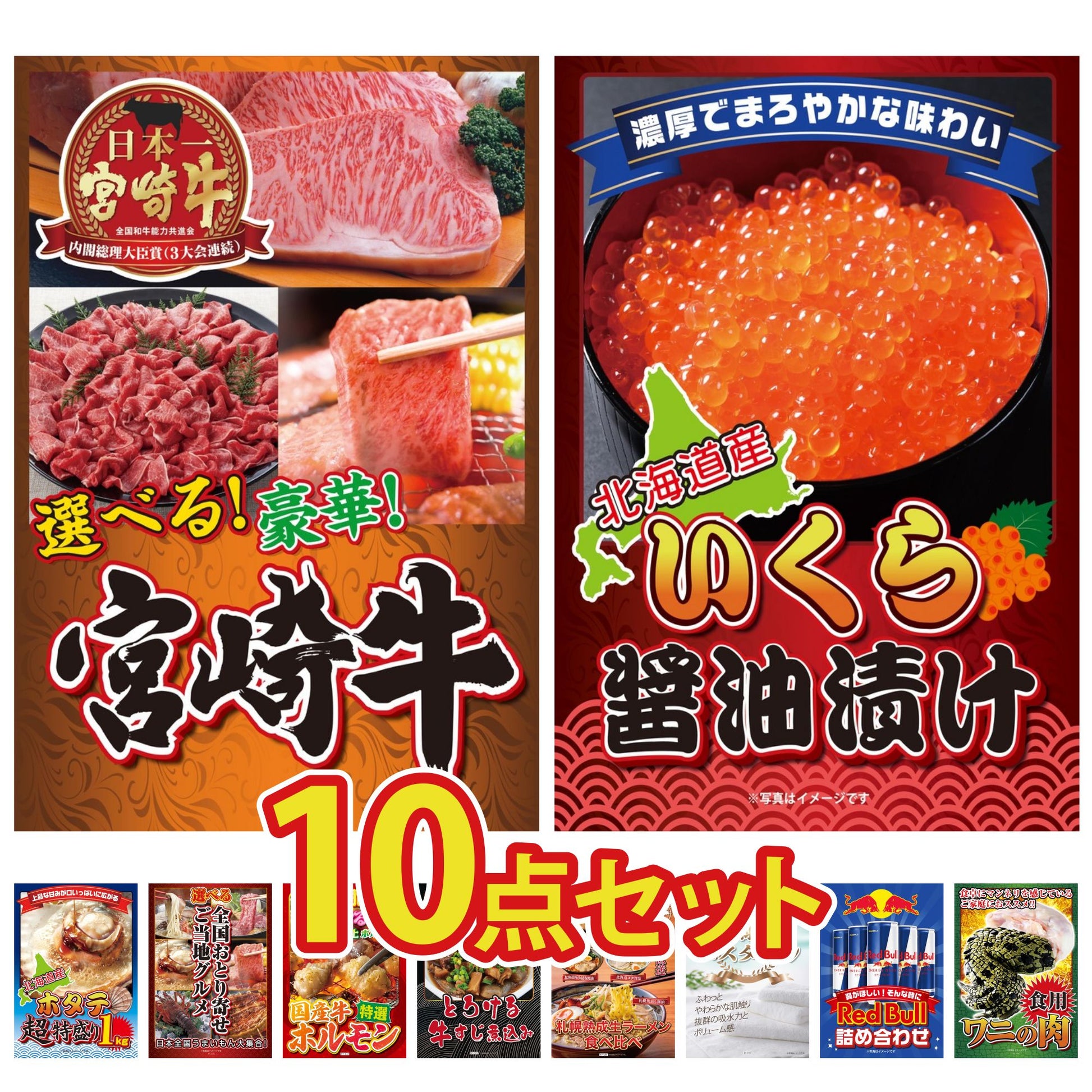 選べる宮崎牛 Bコース10点セット