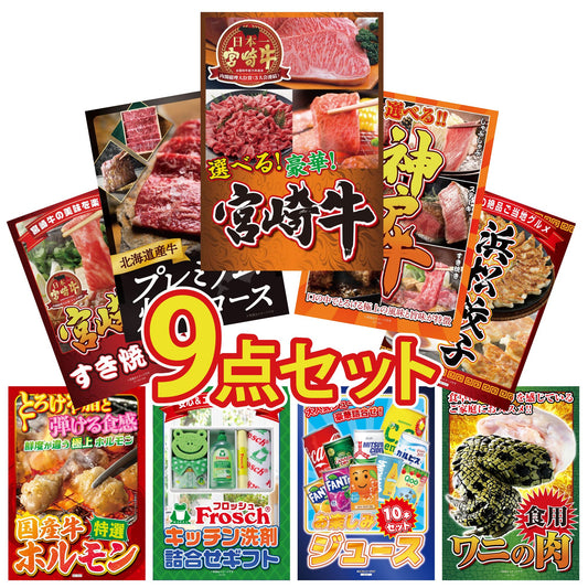 選べる宮崎牛 Bコース9点セット