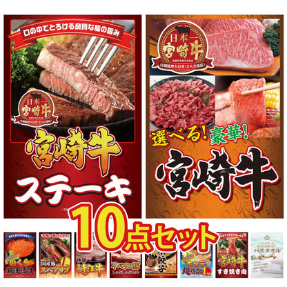 宮崎牛ロースステーキ(150g×2)10点セット