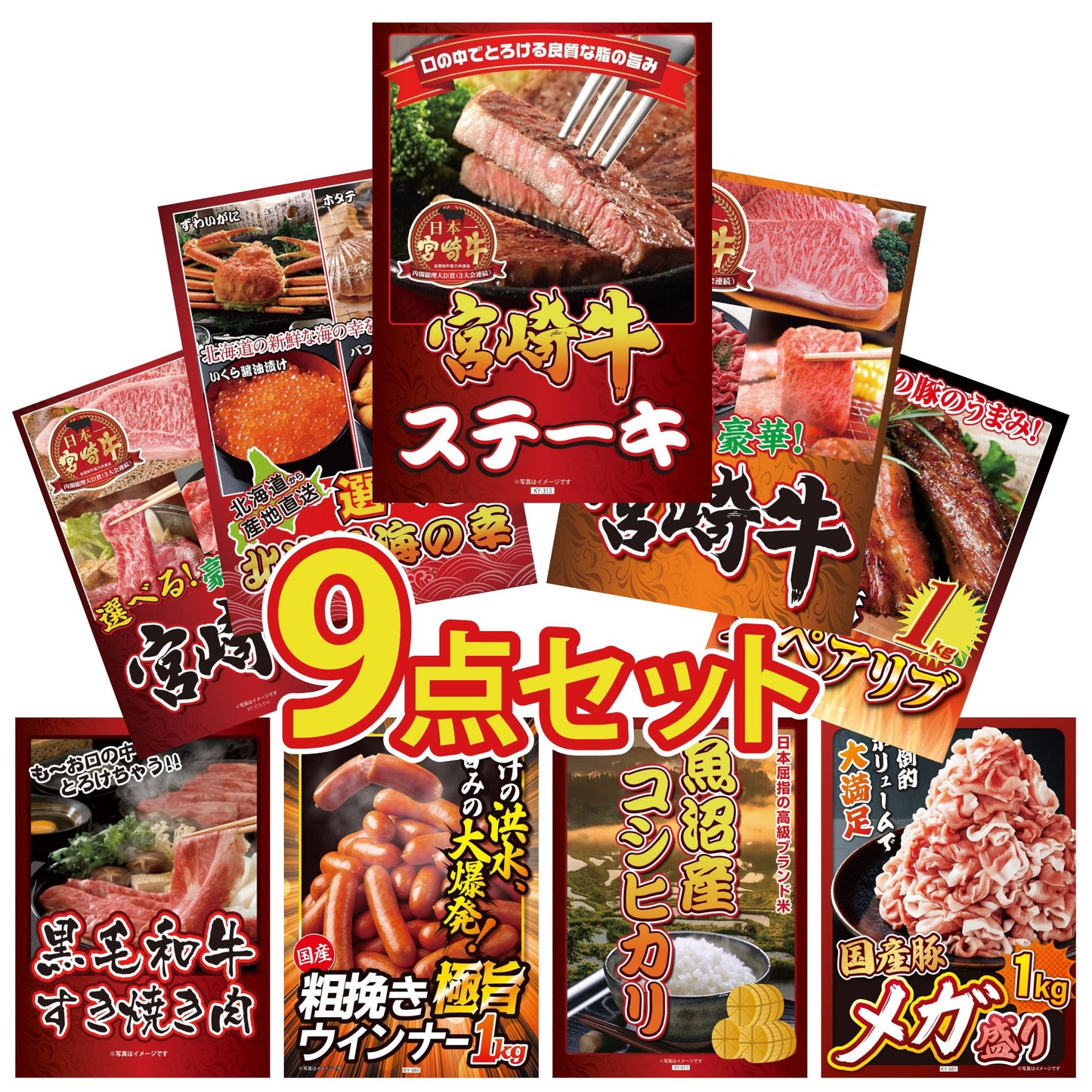 宮崎牛ロースステーキ(150g×2)9点セット