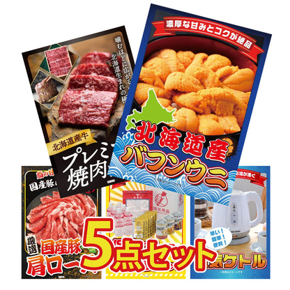 北海道 塩水バフンウニ(100g) 5点セット(KY-317)