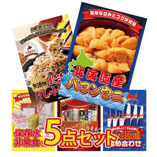 北海道 塩水バフンウニ(100g)5点セット