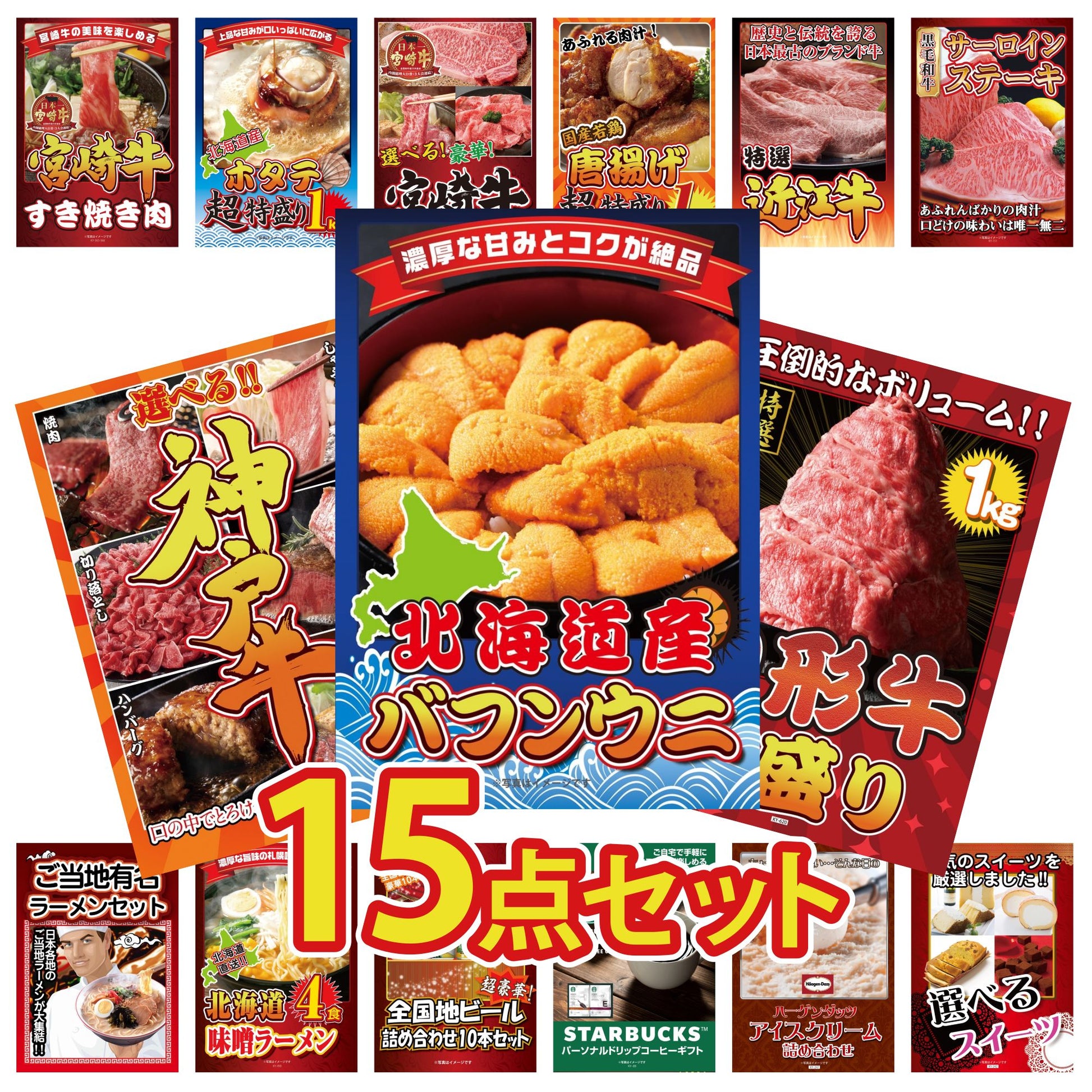 北海道 塩水バフンウニ(100g) 15点セット(KY-317)