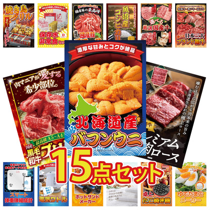 北海道 塩水バフンウニ(100g) 15点セット(KY-317)