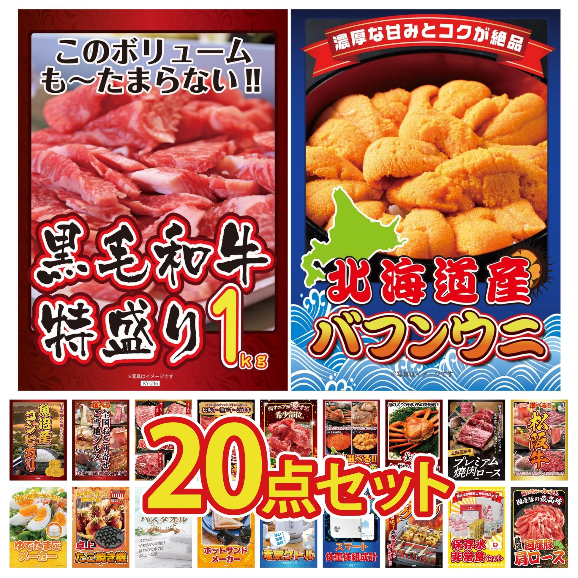 北海道 塩水バフンウニ(100g) 20点セット(KY-317)