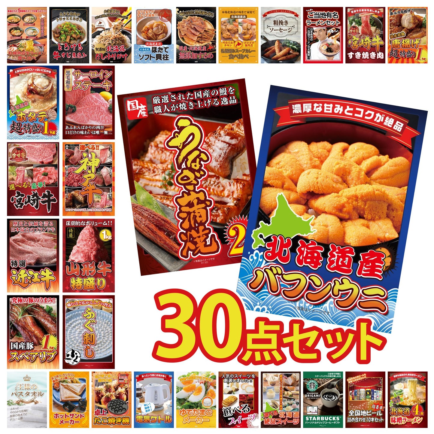 北海道 塩水バフンウニ(100g) 30点セット