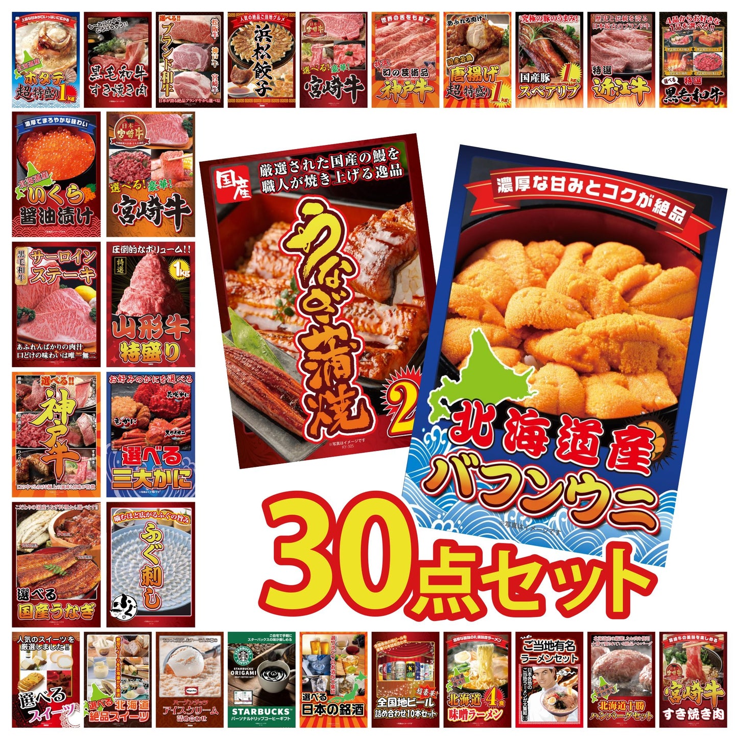 北海道 塩水バフンウニ(100g) 30点セット(KY-317)