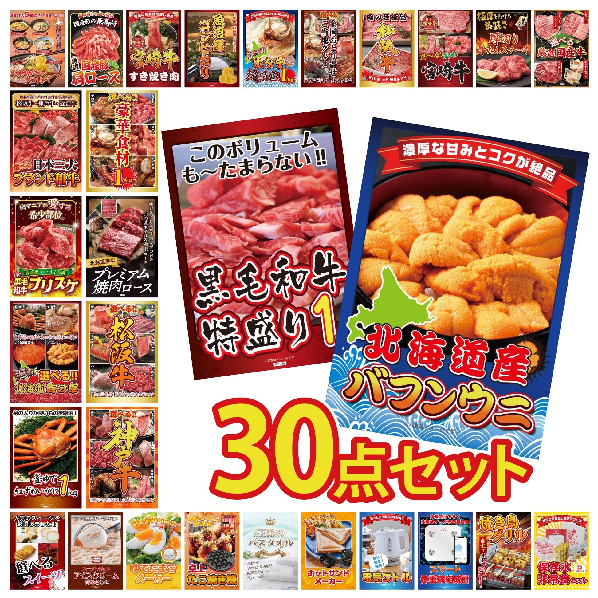 北海道 塩水バフンウニ(100g) 30点セット(KY-317)