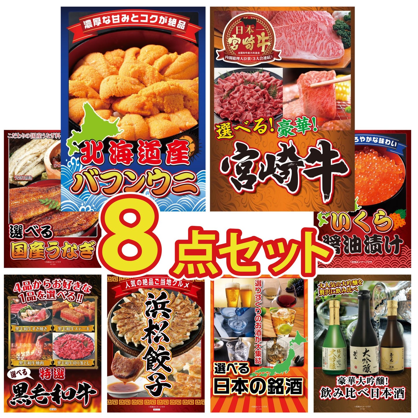 北海道 塩水バフンウニ(100g) 8点セット(KY-317)