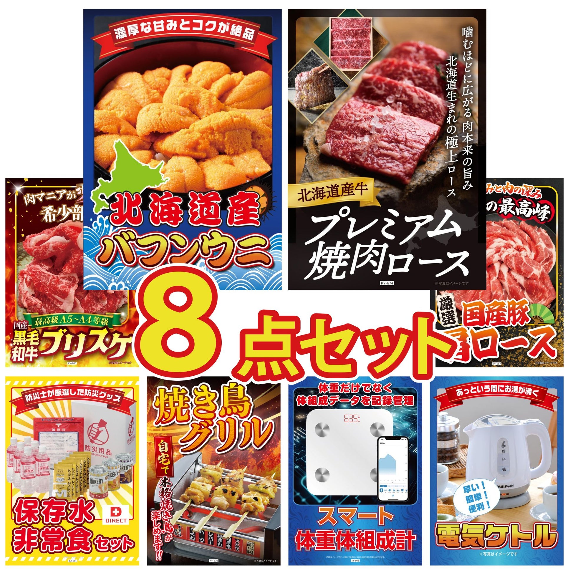 北海道 塩水バフンウニ(100g) 8点セット(KY-317)