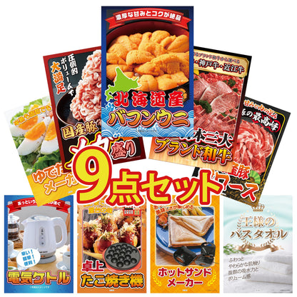 北海道 塩水バフンウニ(100g) 9点セット